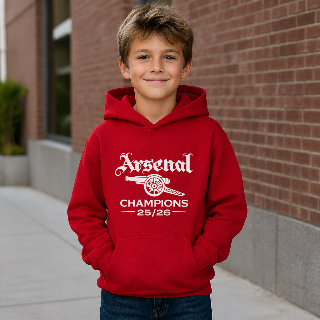 Arsenal - Champions 25/26 Red Hoodie