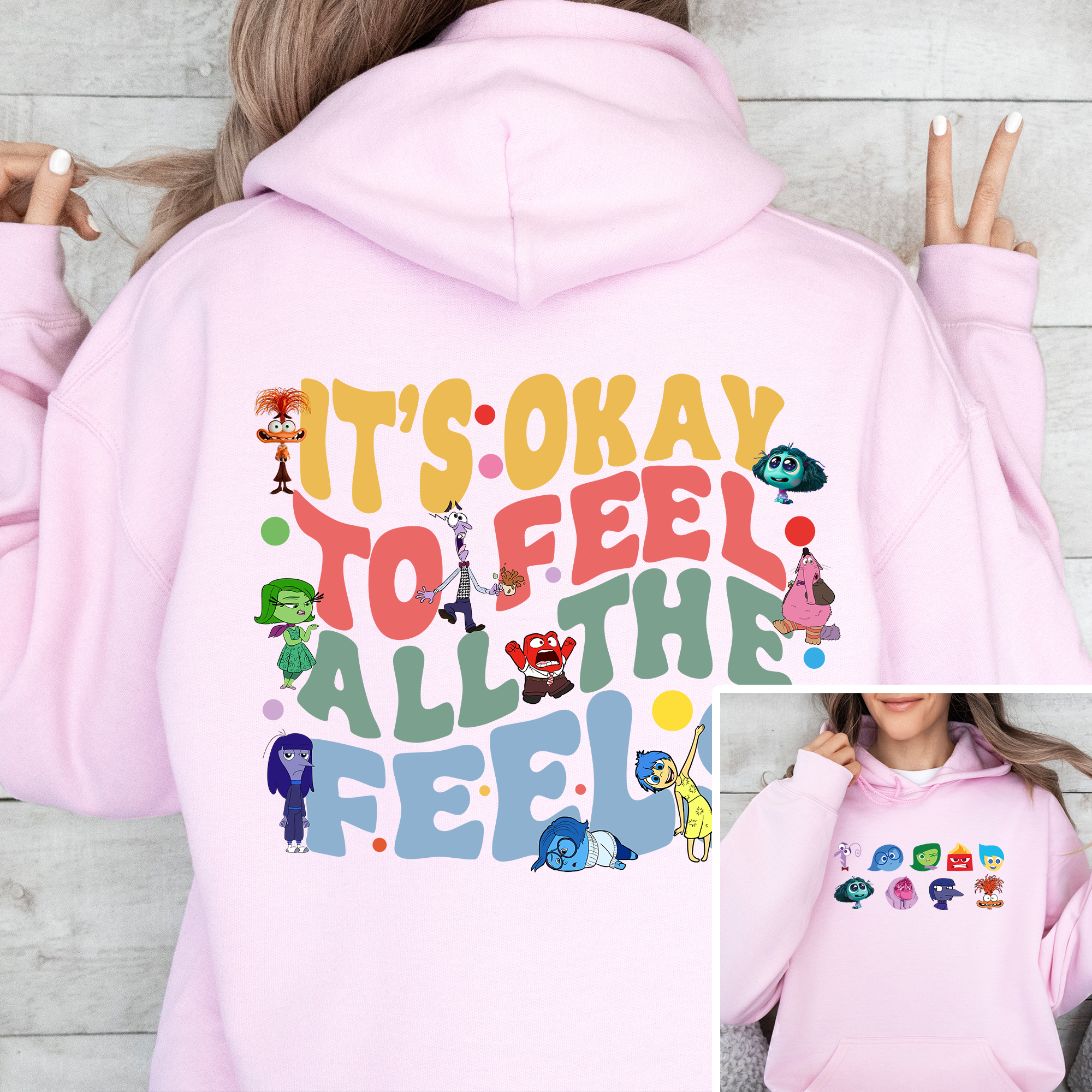 Ac Designs Riley It's Okay To Feel All The Feels - Hoodie – A.C designs ltd