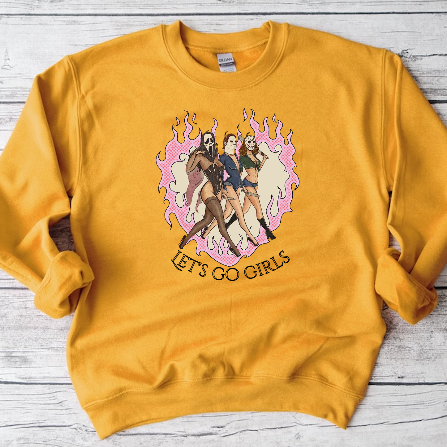 Let's Go Girls Funny Horror Movie Sweatshirt