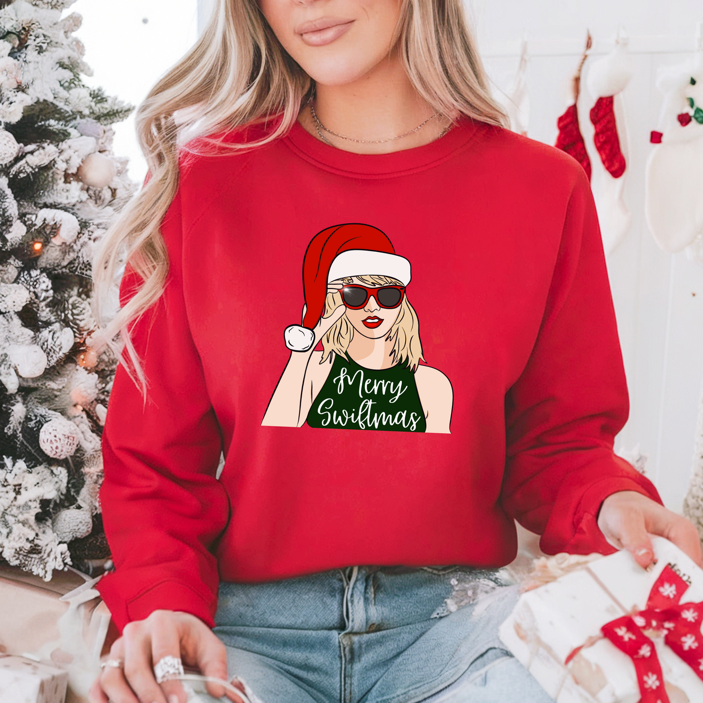 Taylor - Merry Swiftmas Christmas Jumper Sweatshirt Sweater