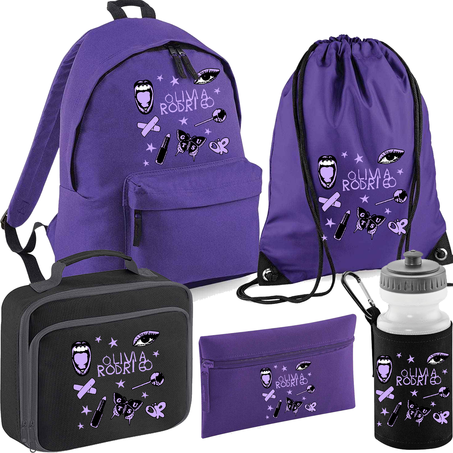 OR Olivia Guts Back to School, Backpack Set, personalisation optional