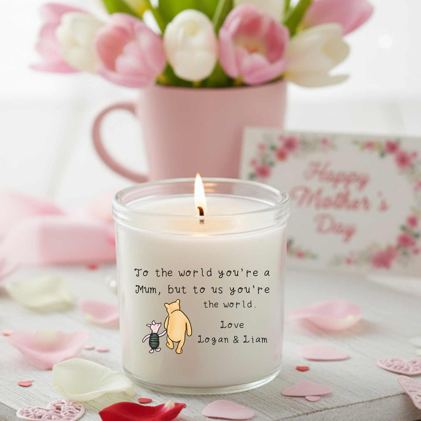 Personalised To the world you're a Mum candle - gift idea