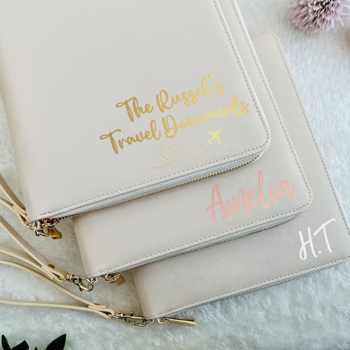 Personalised Boutique Travel Organiser Folder/Wallet