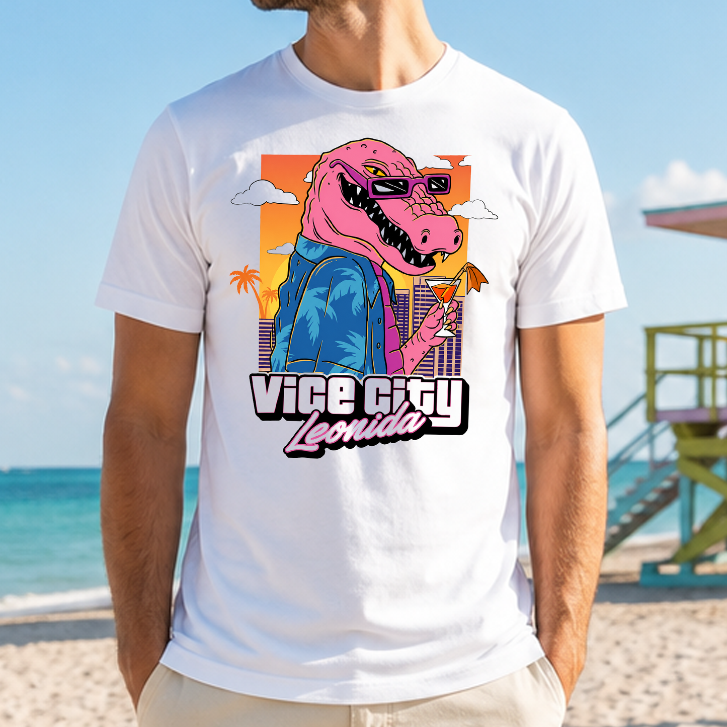 Vice City Leonida - White T-Shirt