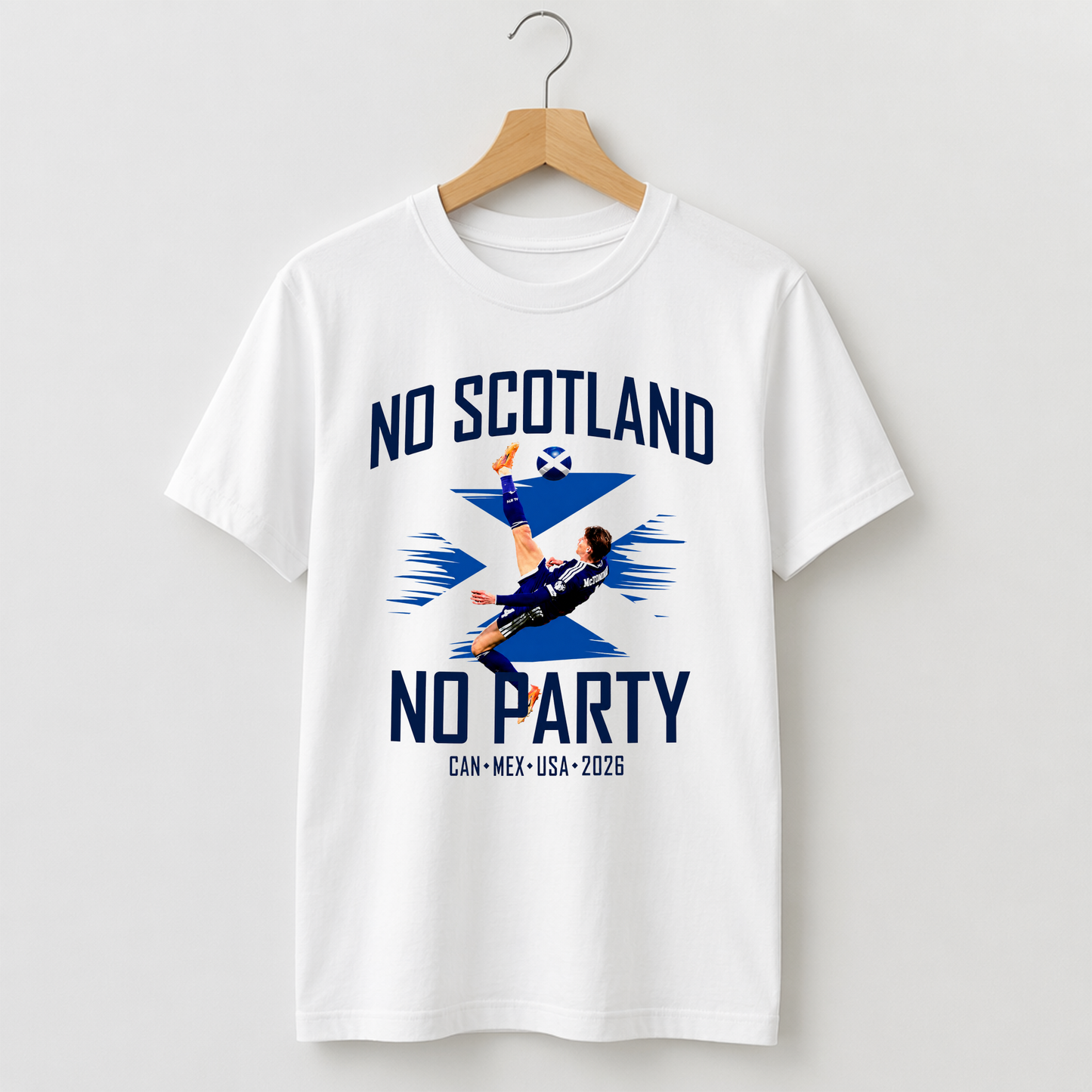 No Scotland No Party World Cup 2026 - White T-Shirt