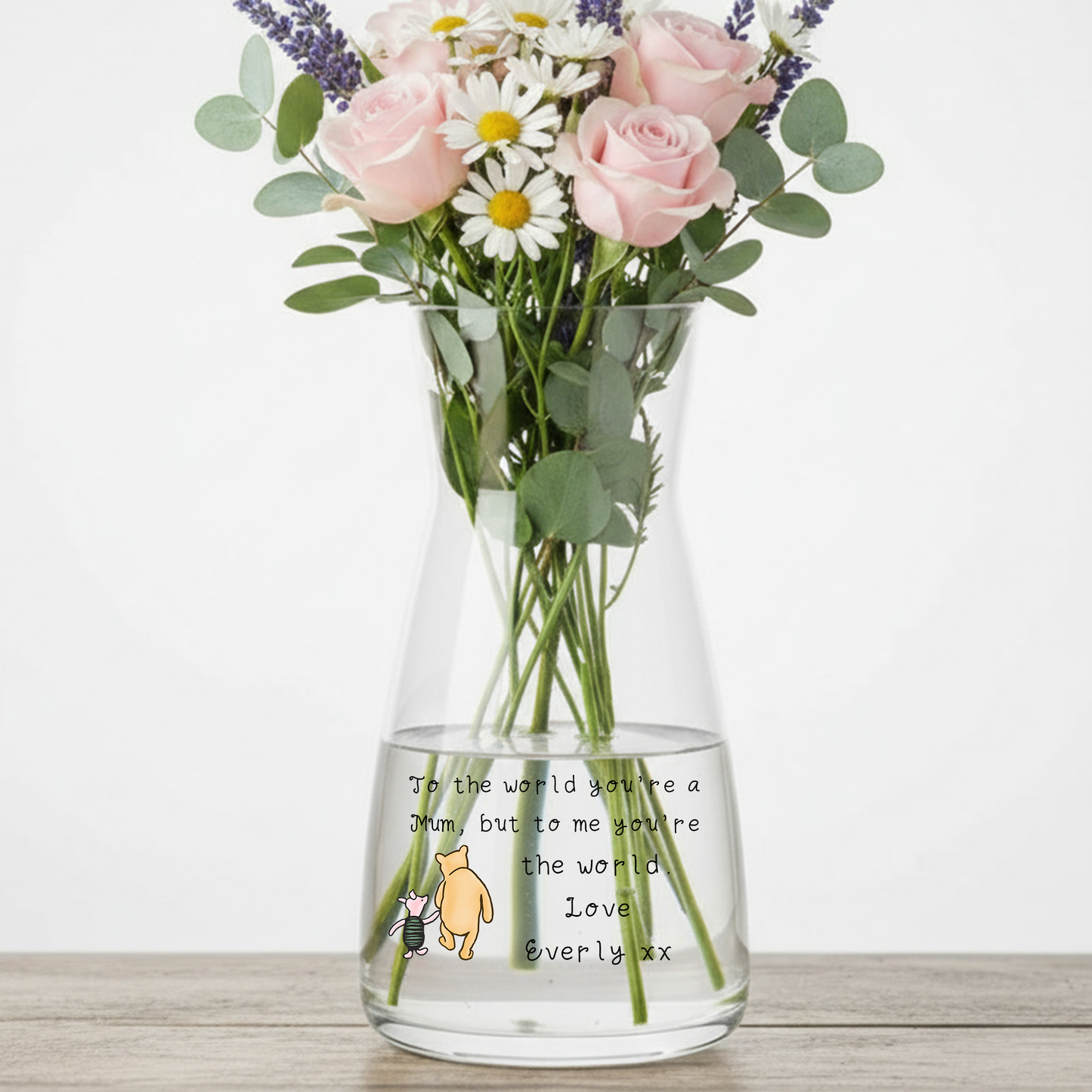 Personalised To the world you're a Mum - Glass Vase