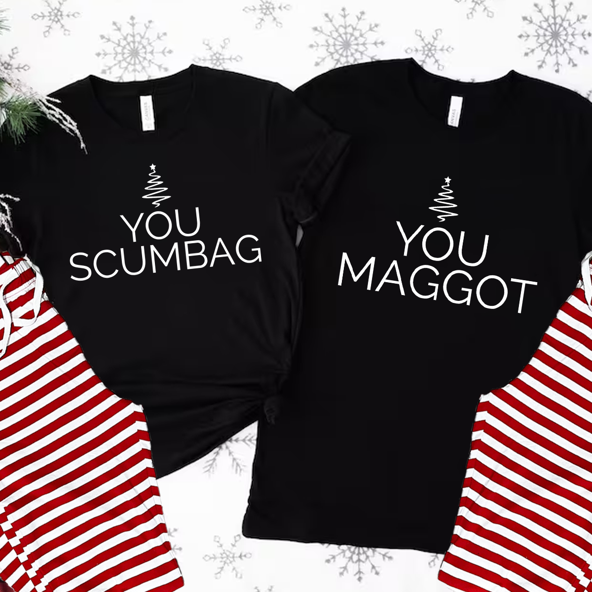 You Scumbag You Maggot Funny Matching Christmas T-Shirt