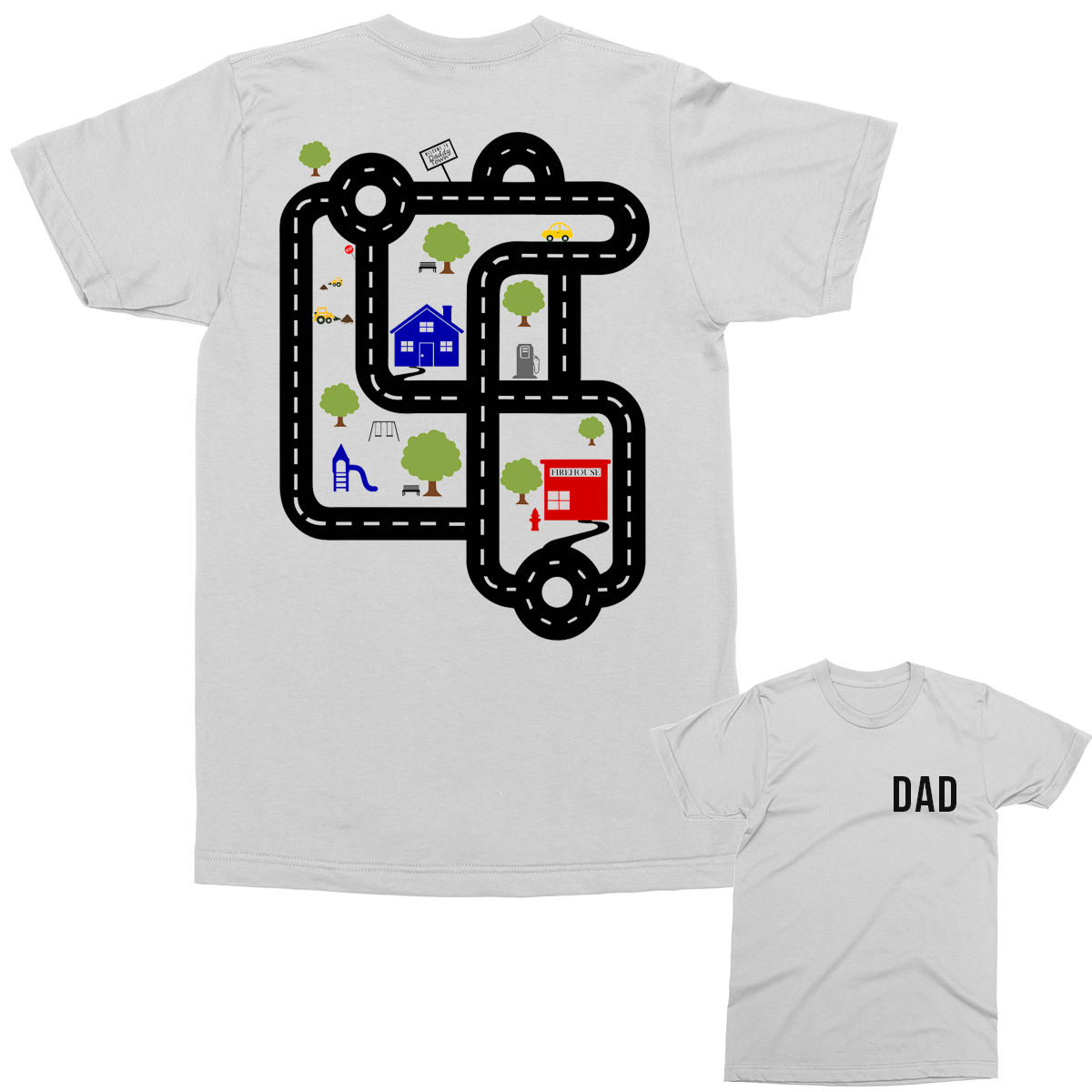 Personalised car mat white t-shirt. Perfect gift idea!