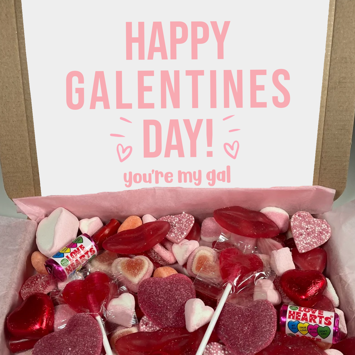 Personalized Valentine's Day Gift Box Galentine's Day Care Package,  Valentine's Gift Box for Her, Galentines Gift for Best Friend, Women 