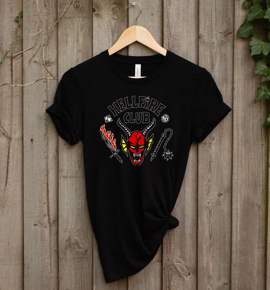 Hellfire Club Black T-Shirt - A.C designs ltd