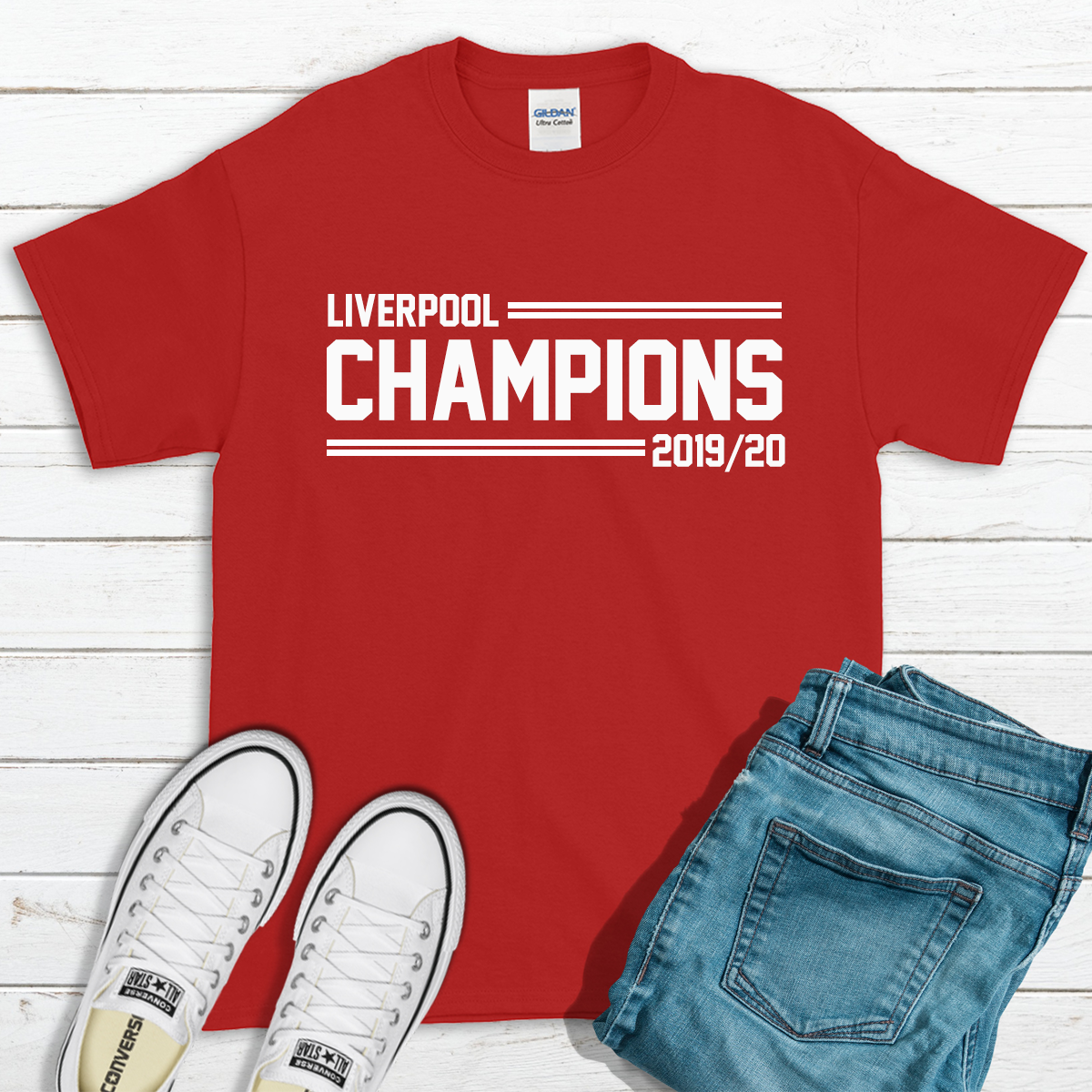 Liverpool Champions 2019-20 Red T-Shirt