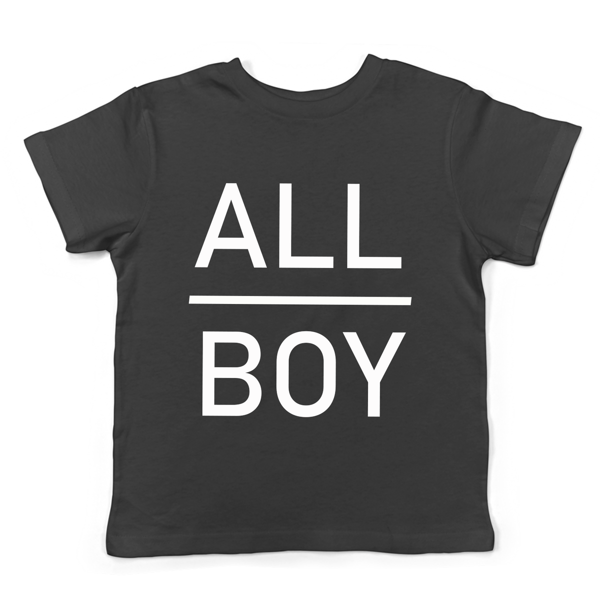 ALL BOY Design black T-Shirt Top baby, toddler and kids sizes!
