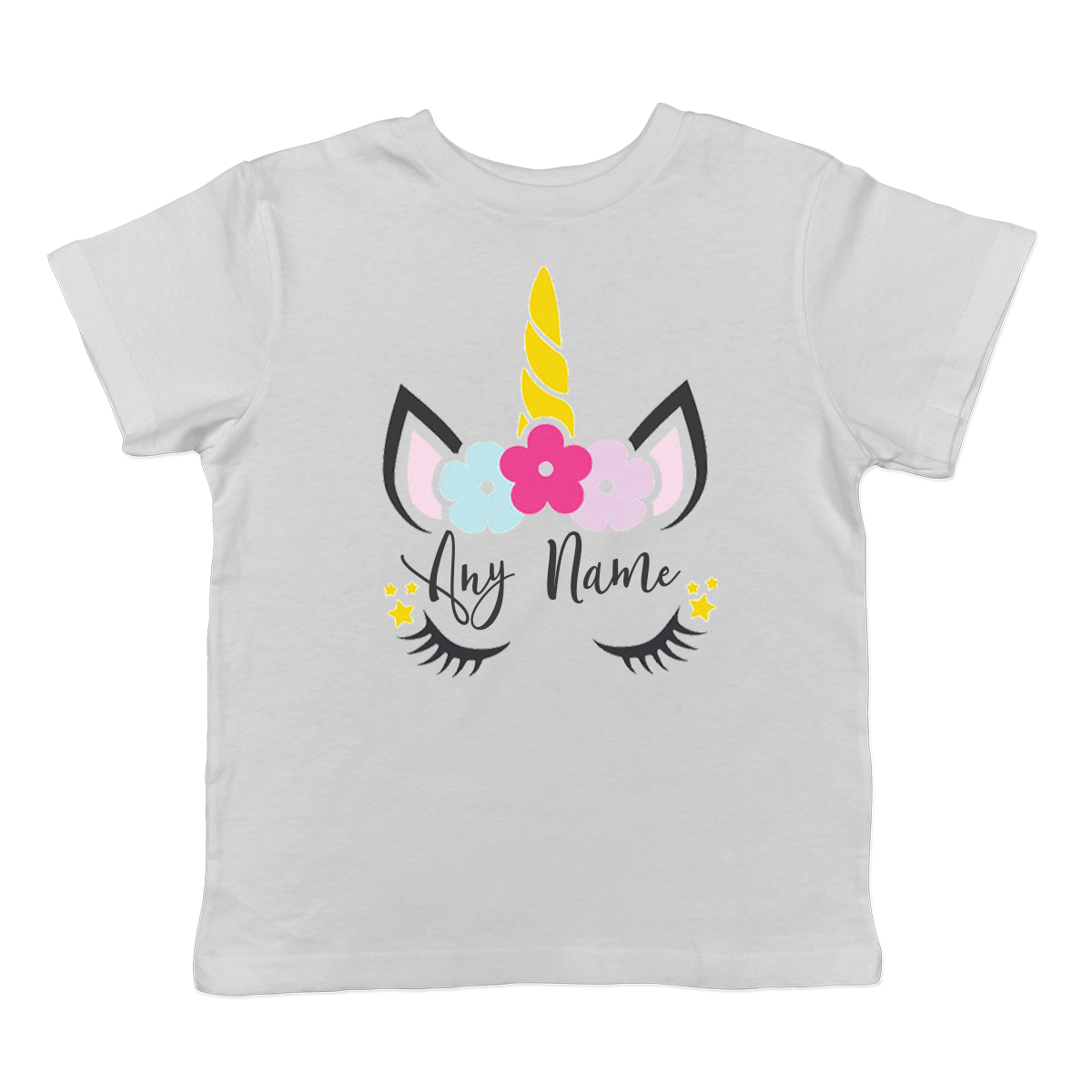 Personalised Unicorn Design T-Shirt Top baby, toddler and kids sizes!