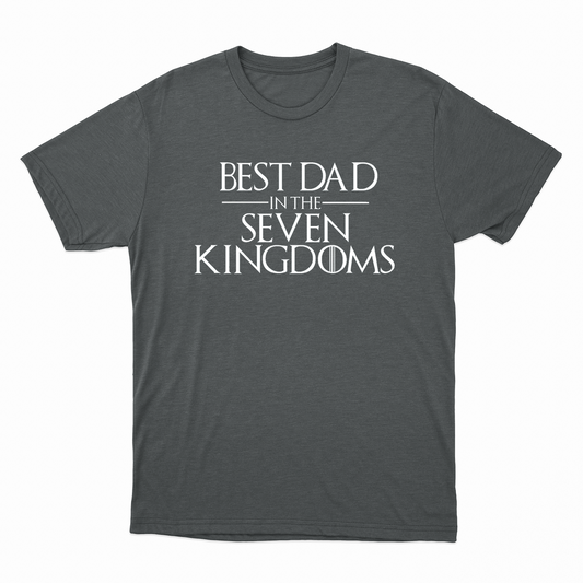 Best Dad in the Seven Kingdoms Charcoal Grey T-Shirt