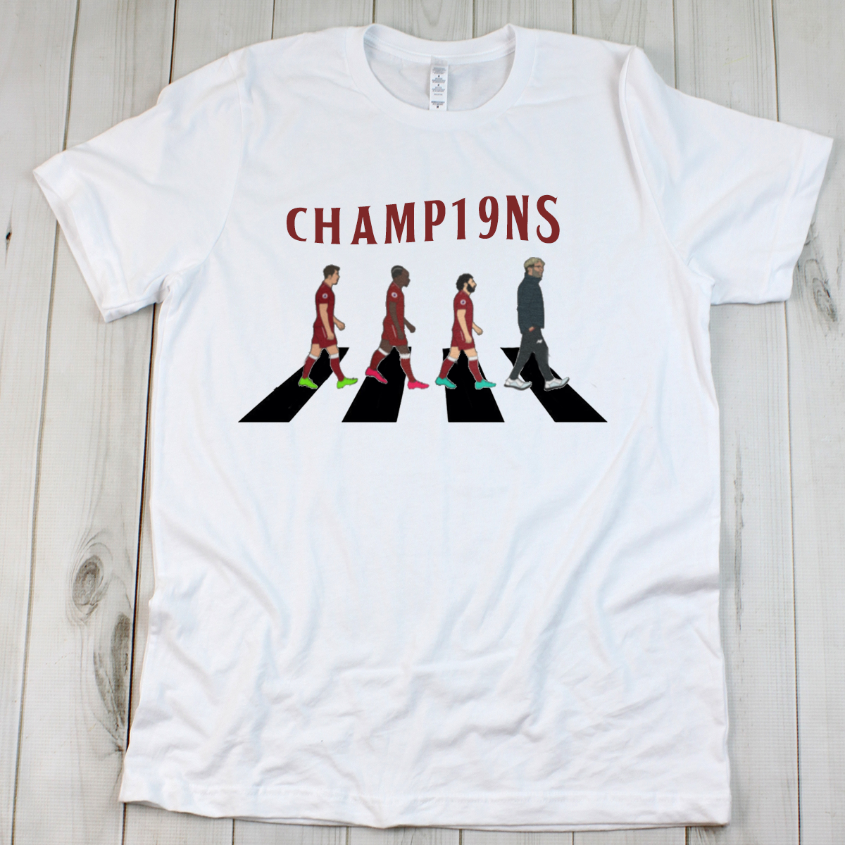 Liverpool Champions 19 20 White T Shirt A.C designs ltd