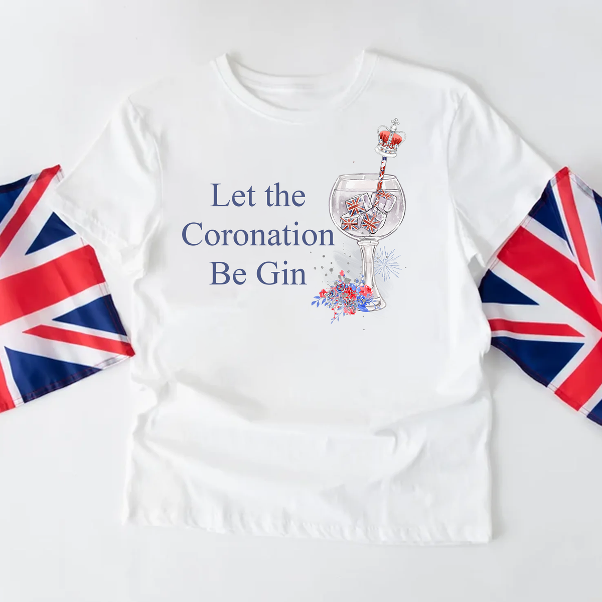 King Charles III Let The Coronation Be Gin White T-Shirt