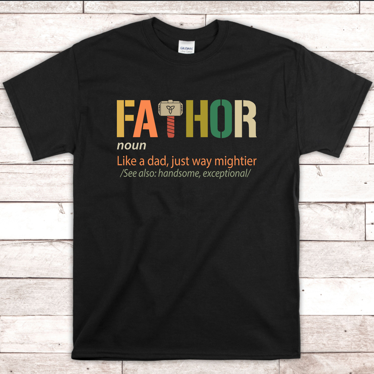 FATHOR definition - Black t-shirt