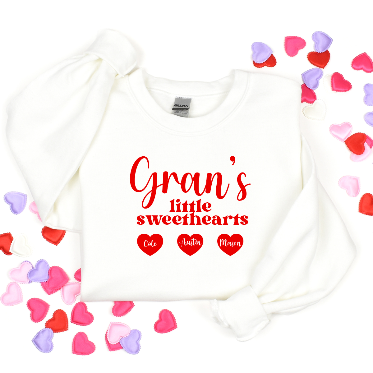 Grandmother's Little Sweetheart / Sweethearts Cut Valentine Sweatshirt