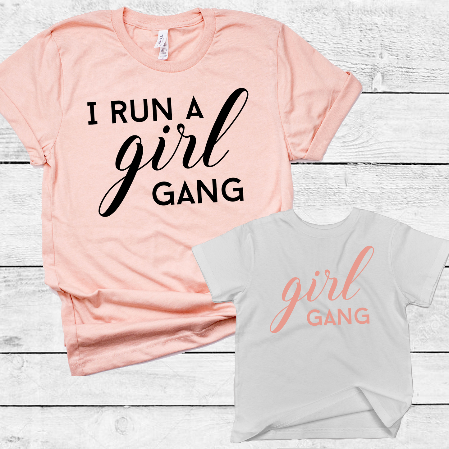 Girl Gang white T-Shirt   Top baby, toddler and kids sizes