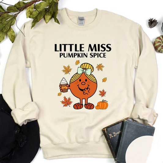 Little Miss Pumpkin Spice Halloween Sweater