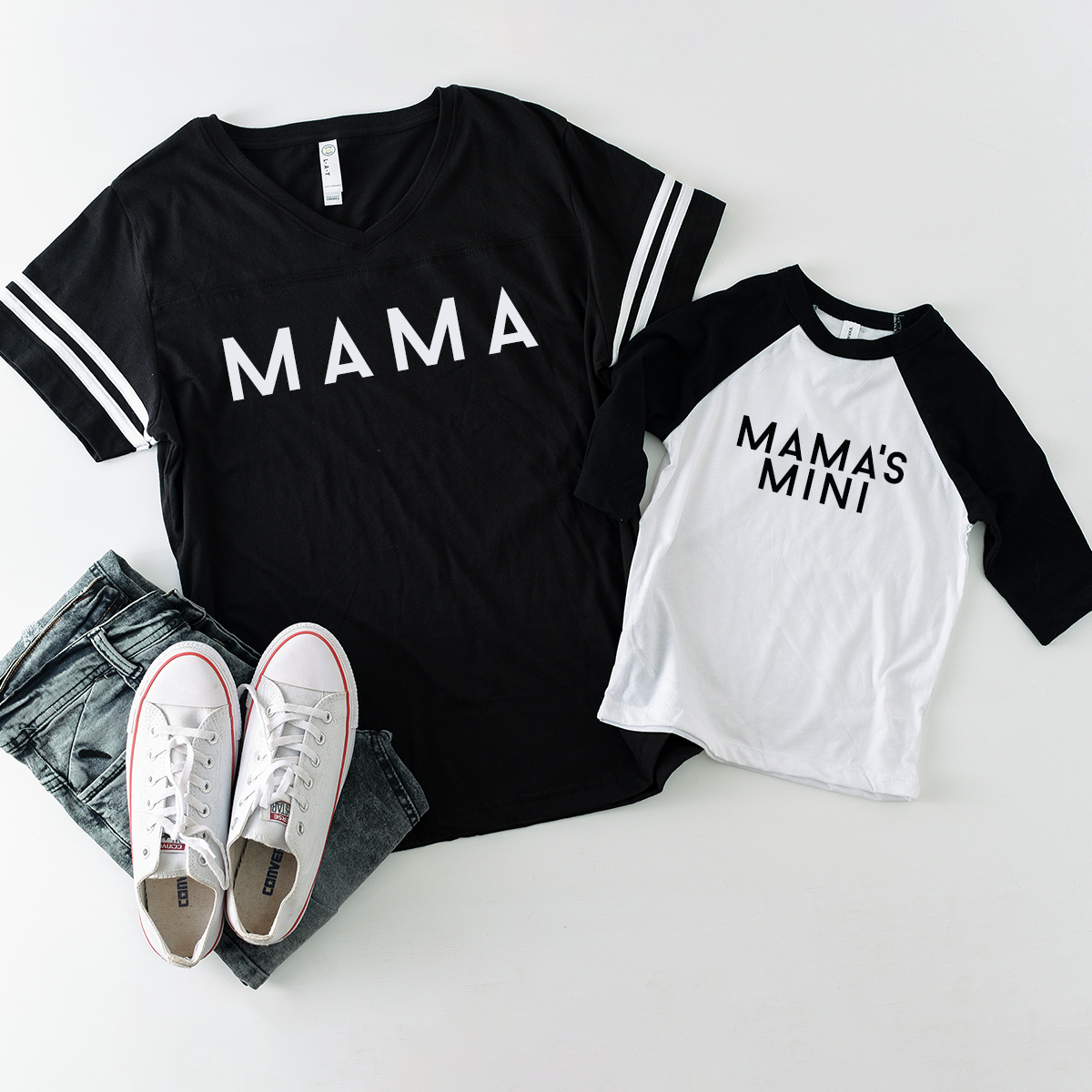 Mama Mama&#39;s Mini - Baseball Twinning Set. Mum &amp; Sons/Daughters