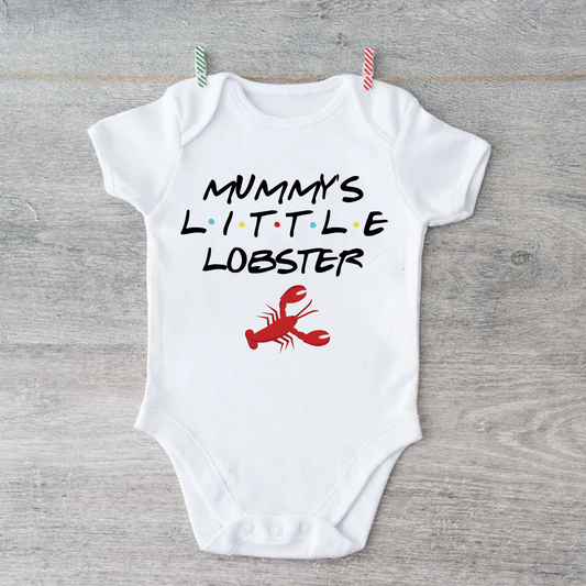 Mummy's Little Lobster Baby Vest Bodysuit - personalised