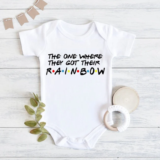 The One Where They Got Their Rainbow Baby Vest Bodysuit